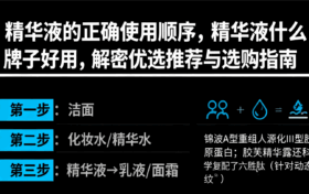 精华液的正确使用顺序，精华液什么牌子好用，解密优选推荐与选购指南