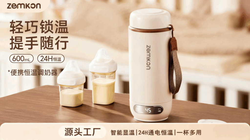 DRSH-005便携式烧水杯，一体全自动电热水杯，旅行恒温烧水保温杯小型烧水壶