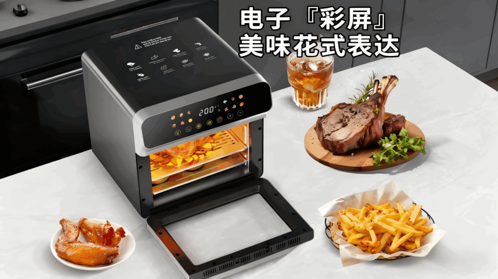 KQZG-001大容量智能空气炸锅，家用可视多功能电烤箱，全自动电炸锅烤箱一体机
