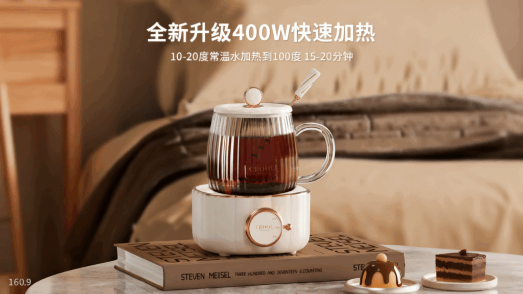 YSH-004迷你养生壶小型花茶壶，煮茶器烧水，办公室家用多功能电炖盅养生杯插图1