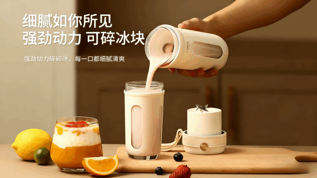 榨汁机便携式，小型家用鲜榨水果机，多功能电动果蔬果汁碎冰机榨汁杯