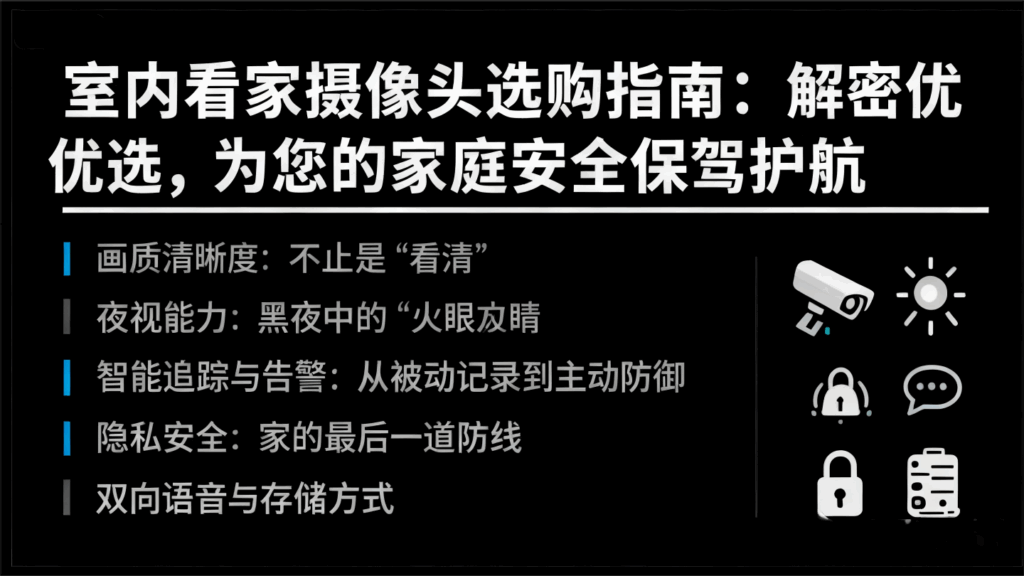 室内看家摄像头选购指南:解密优选,为您的家庭安全保驾护航插图 室内看家摄像头选购指南:解密优选,为您的家庭安全保驾护航