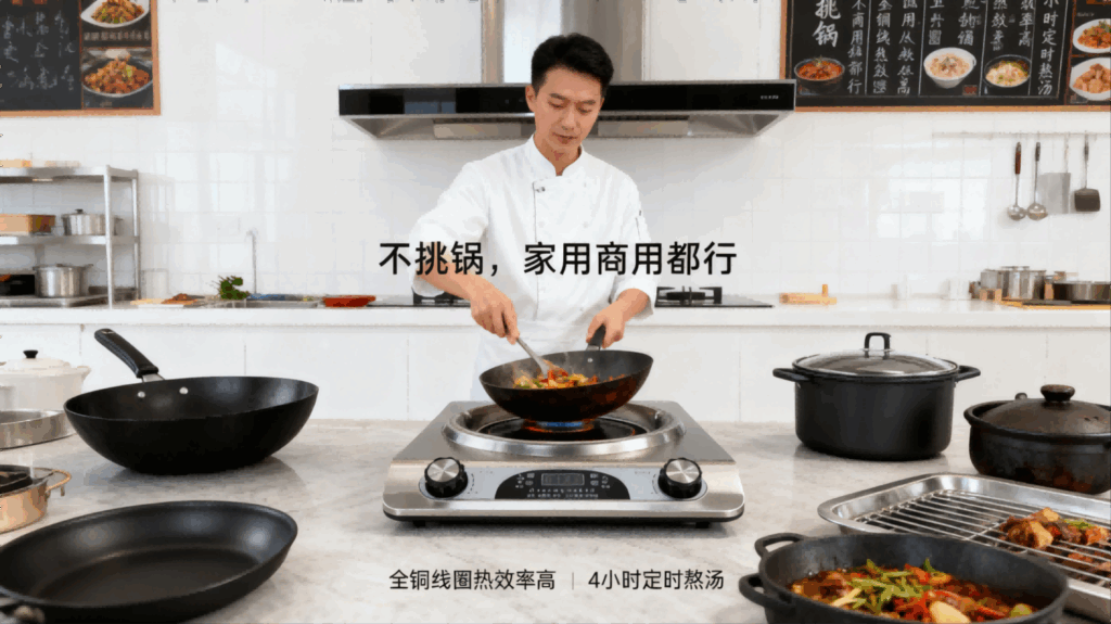 DTL-002 5000W凹面电陶炉:大功率不挑锅家用商用,多功能电磁炉节能猛火爆炒插图1 5000W凹面电陶炉:大功率不挑锅家用商用,多功能电磁炉节能猛火爆炒