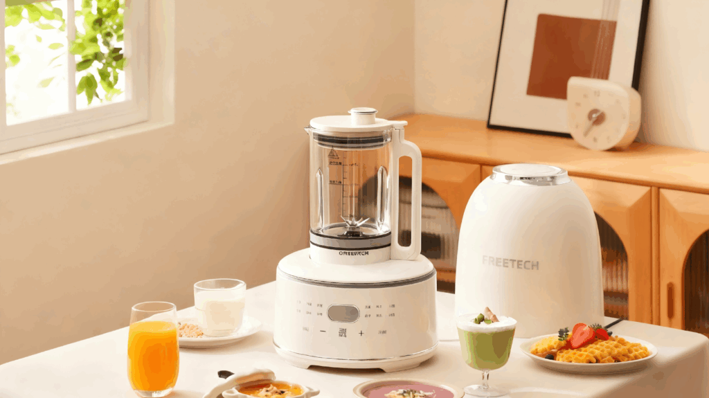 DJJ-005鹅卵石破壁机，1.5L家用全自动轻低音，多功能预约料理豆浆机免过滤插图2