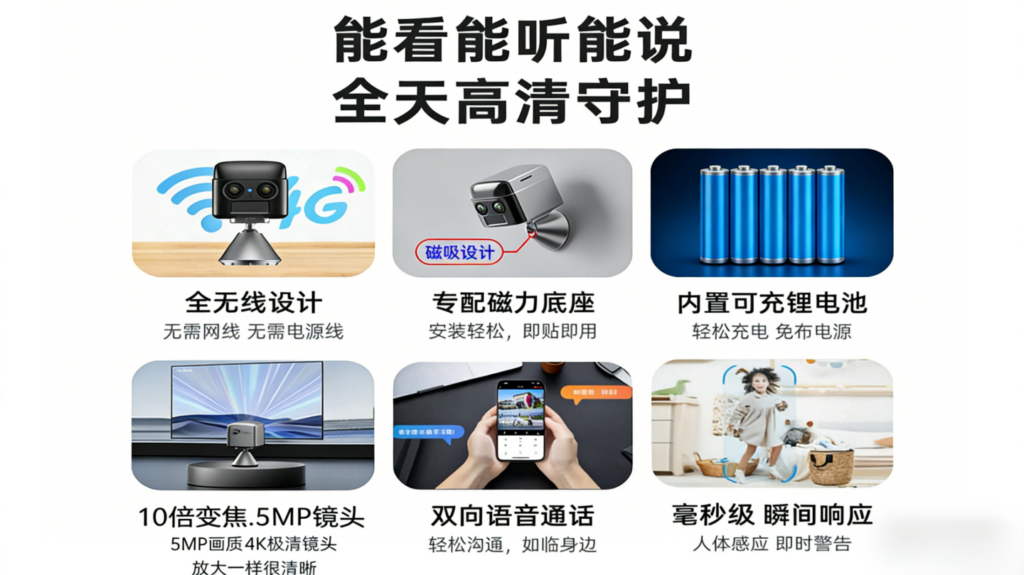 无网环境看家神器：解密优选深度评测S70，4G双目+45天待机，一台搞定农村老宅与果园安防插图2