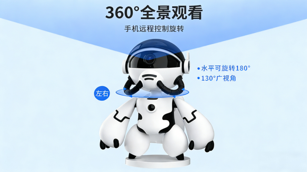 T3机器人无线WiFi远程监控摄像头深度测评:会转头的“智能哨兵”,让家没有监控死角插图 T3机器人无线WiFi远程监控摄像头深度测评:会转头的“智能哨兵”,让家没有监控死角插图