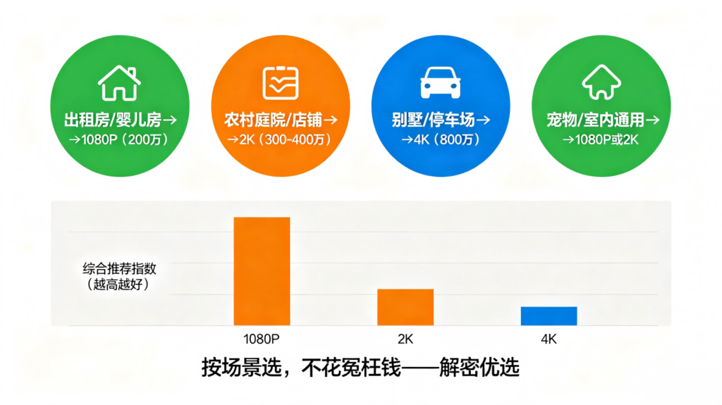 家用摄像头像素与分辨率：一篇讲透多少万像素对应多少P，别再被参数忽悠了插图2