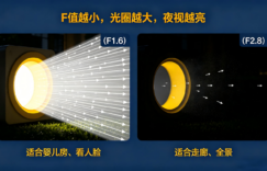 家用摄像头光圈大小有什么用？F1.6、F2.0、F2.8差在哪？一篇讲透缩略图