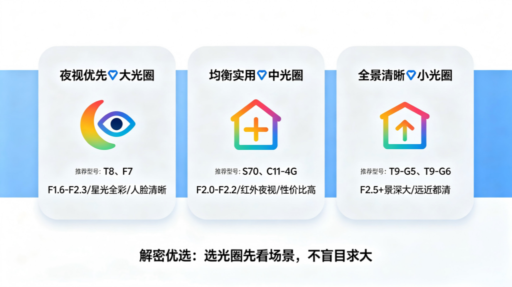 家用摄像头光圈大小有什么用？F1.6、F2.0、F2.8差在哪？一篇讲透插图2