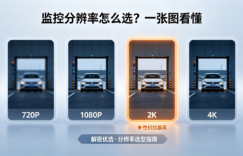 720P、1080P、2K、4K监控摄像头分辨率怎么选？解密优选一篇讲透缩略图
