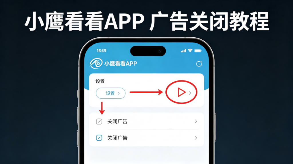 小鹰看看老是弹出广告，小鹰看看APP如何关闭广告？亲测有效的隐藏设置方法插图1