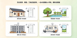 无电无网摄像头怎么连手机？4G插卡+APP扫码，三步搞定远程监控缩略图