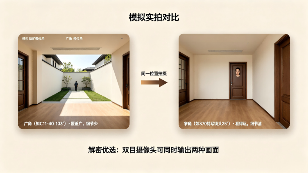 监控摄像头视场角FOV怎么选？一文看懂广角、窄角与焦距的关系插图1